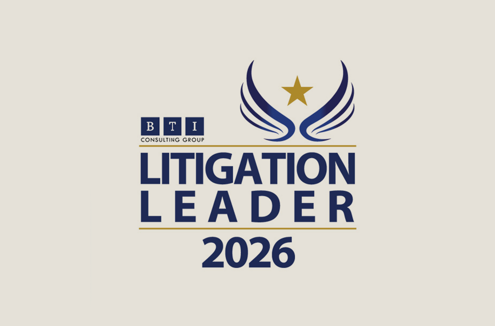 Hinshaw Recognized as a “Leader in Litigation” in the <em>BTI Consulting Litigation Outlook 2026 </em>Survey