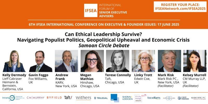 Megan Mathias to Co-Present on Ethical Leadership at IFSEA Conference in London