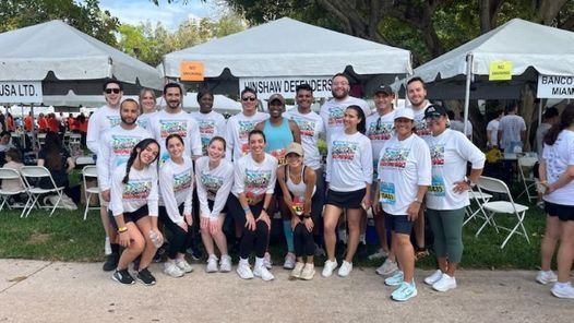 photo of Miami office colleagues at Lexus Corporate Run